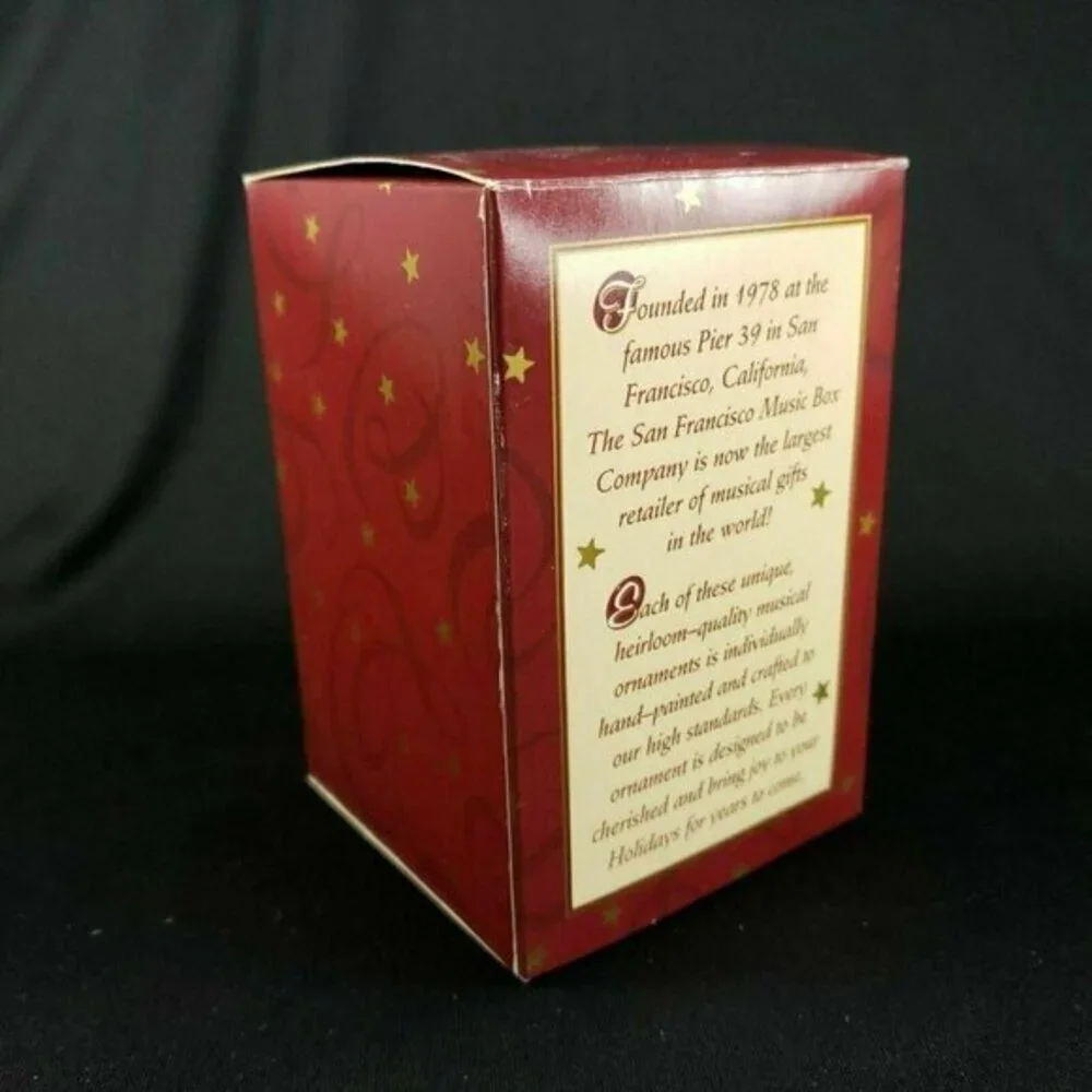 San Francisco Music Box Santa Ornament Christmas Medley Joan‎ Pilallis No Music